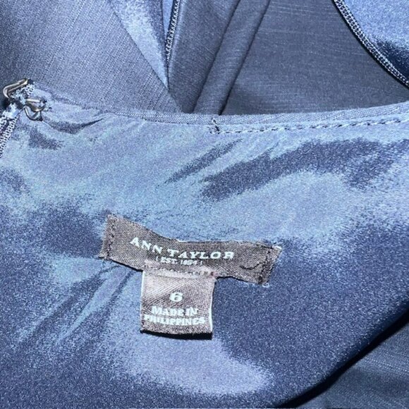 Ann Taylor Navy Fully Sleeveless Dress Size 6 - Picture 10 of 10